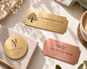 Custom Engraved Name Plate - Self-Adhesive Personalized Plaque