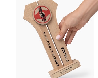 Karate Trophy, Personalized Martial Arts Award, Custom Karate Tournament Trophy, Dojo Recognition Plaque