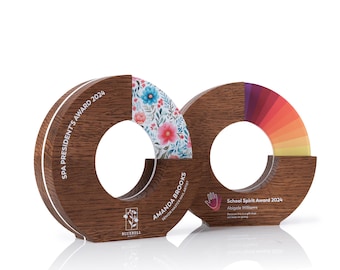 Moderne Firmenanerkennungsplakette, Auszeichnung für Spa-Mitarbeiter, personalisierte Wellness-Auszeichnung, individuelles Dankeschön-Geschenk