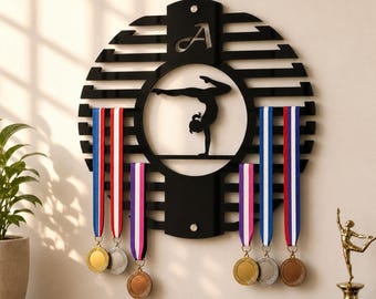 Gymnastics Medal Holder, Personalized Award Display for Gymnasts