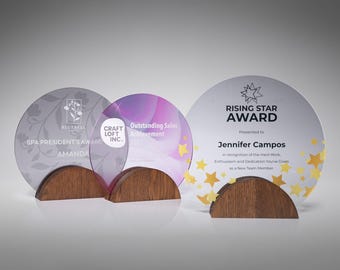 Premio Estrella Ascendente Personalizado, Trofeo de Reconocimiento al Empleado, Premio Acrílico Personalizado, Premio al Logro en Ventas, Regalo de Agradecimiento