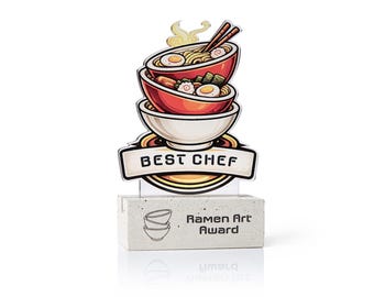 Best Chef Award, Cooking Competition Trophy, Personalized Culinary Prize, Restaurant Recognition Gift