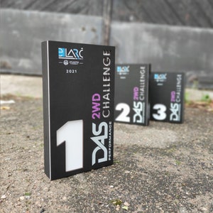 Bespoke wooden and acrylic trophy, custom recognition award, award for racing achievements, thank you plaque