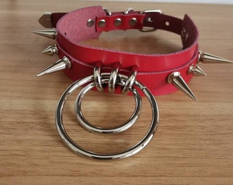 Double O Ring Collar Etsy Double O Ring Collar Etsy