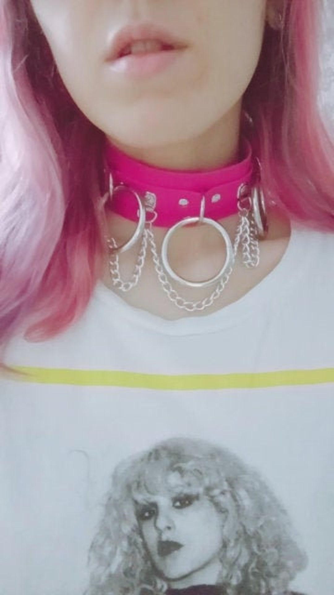 O Ring & Chain Choker, Collars for Subs, Choker Collar, Bdsmgear for