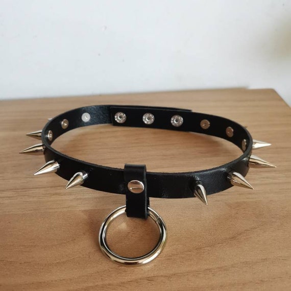 Spiked O Ring Choker O Ring Choker O Ring Collar Spiked Choker
