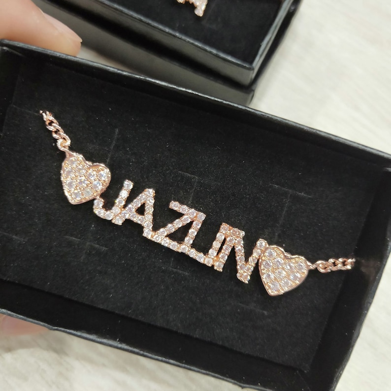 Name Necklace Rose Gold Name Necklace Name Necklace Silver Name Necklace Gold Necklace Name Sparkle Name Necklace Custom Necklace
