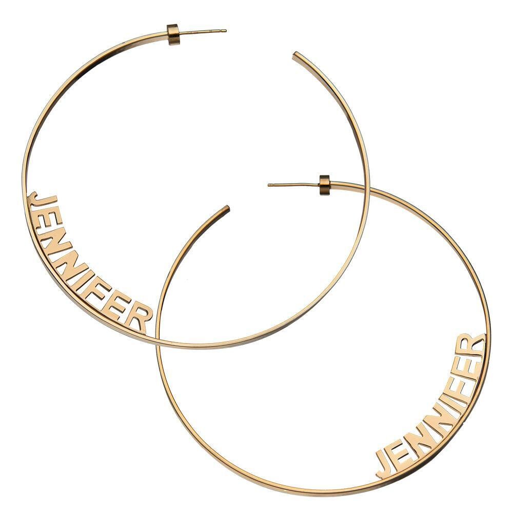 Jlo name earrings deals