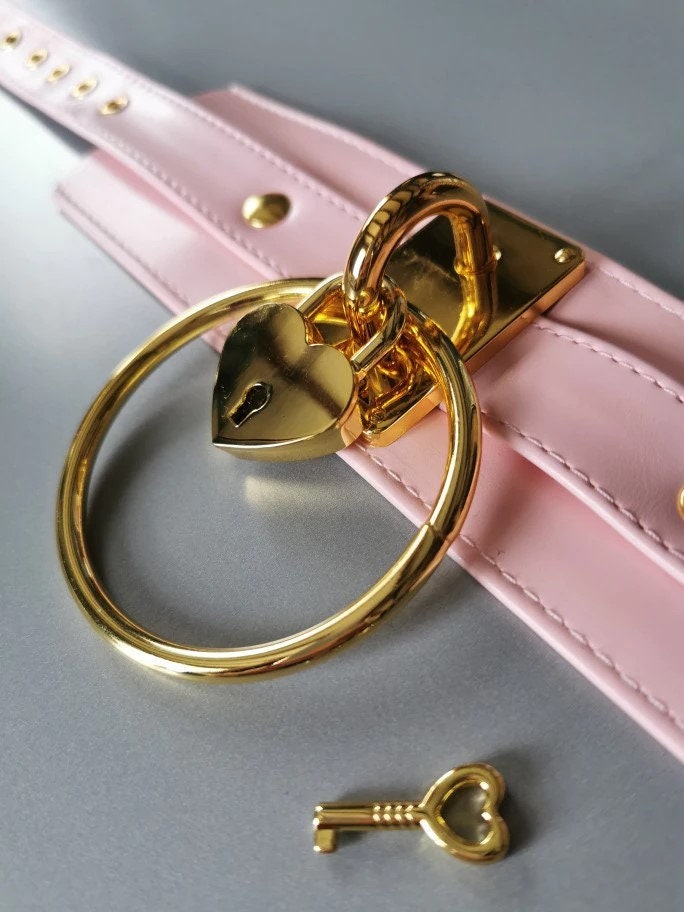 Heart Locket Choker Padlock Choker Lock and Key Choker Etsy Australia