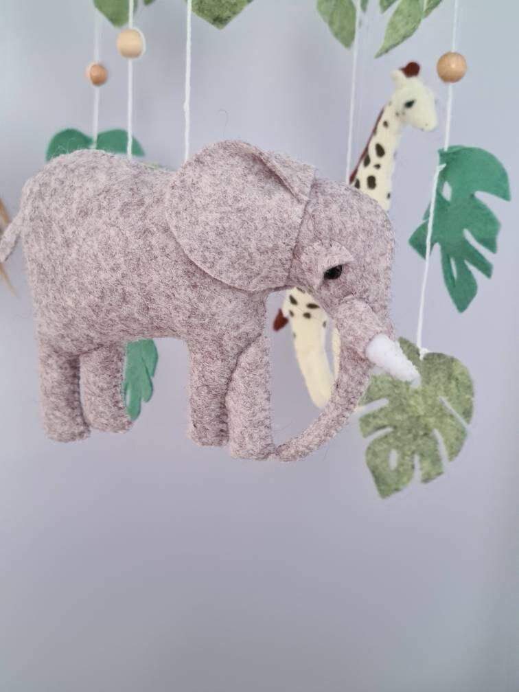 Jungle animals crib mobile nursery safari decor for babyroom Etsy