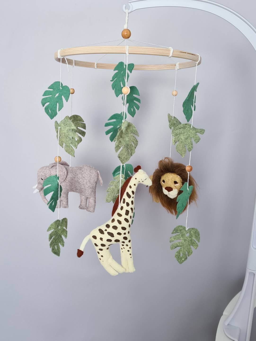 Jungle animals crib mobile nursery safari decor for babyroom Etsy
