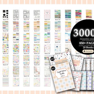 30000 Pre-cropped Digital Planner Stickers Super Bundle 2024 Planner 20 Digital Books Goodnotes Planner Digital Stickers image 6