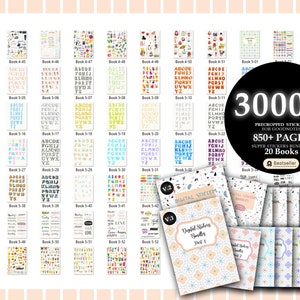 30000 Pre-cropped Digital Planner Stickers Super Bundle 2024 Planner 20 Digital Books Goodnotes Planner Digital Stickers image 8