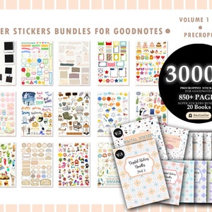 30000 Pre-cropped Digital Planner Stickers Super Bundle 2024 Planner 20 Digital Books Goodnotes Planner Digital Stickers image 4