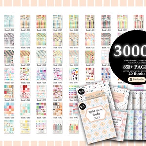 30000 Pre-cropped Digital Planner Stickers Super Bundle 2024 Planner 20 Digital Books Goodnotes Planner Digital Stickers image 10