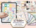 17500+  Pre-cropped Digital Planner Stickers Super Bundle | 7 Digital  Book | |Goodnotes Planner Digital Stickers | Journal Stickers | 