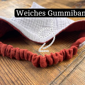 Hochwertiges Hundehalstuch NEU mit Gummizug aus Musselin, personalisiert bestickt , über 30 Farben auch zweifarbiges Hundehalstuch. Bild 2