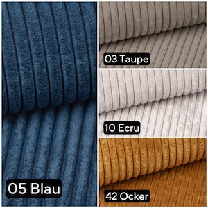 High-quality chair cushions made of wide corduroy, all sizes and custom dimensions. Firm foam 3-5 cm robust high-quality corduroy. With or without cord image 7