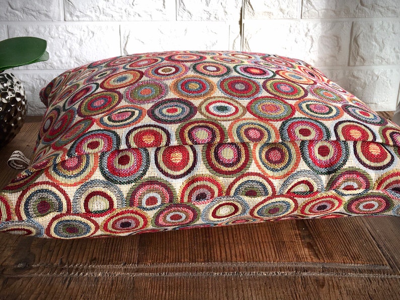 Coussins décoratifs de haute qualité cercles CUSTOM MADE, de nombreuses tailles élaborées et de haute qualité, coussins de canapé inhabituels image 3