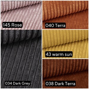 High-quality corduroy decorative cushions CUSTOM MADE, many sizes and colors, corduroy couch cushions made of quality corduroy from 40x40 to and as desired image 10