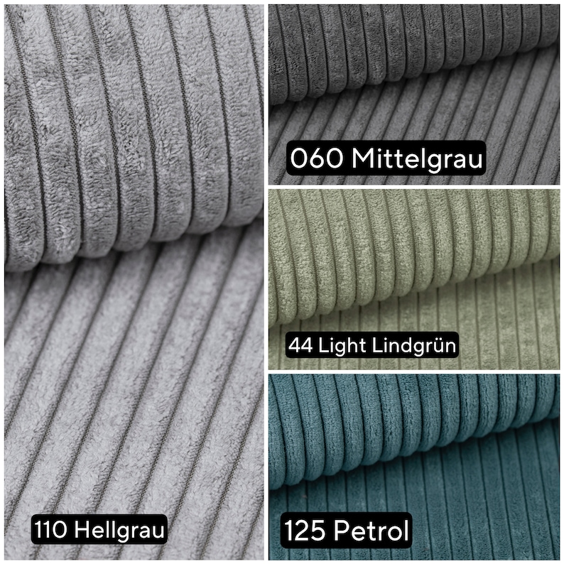 High-quality corduroy decorative cushions CUSTOM MADE, many sizes and colors, corduroy couch cushions made of quality corduroy from 40x40 to and as desired image 6