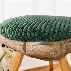 High-quality round wide cord chair cushions for round chairs, all diameters and desired dimensions. Firm foam, robust high-quality cord. image 2