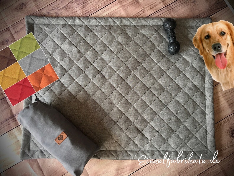 Ultra-light, high-quality dog blanket to go for on the go, waterproof and PERSONALIZED washable at 60 degrees, the perfect outdoor blanket image 1