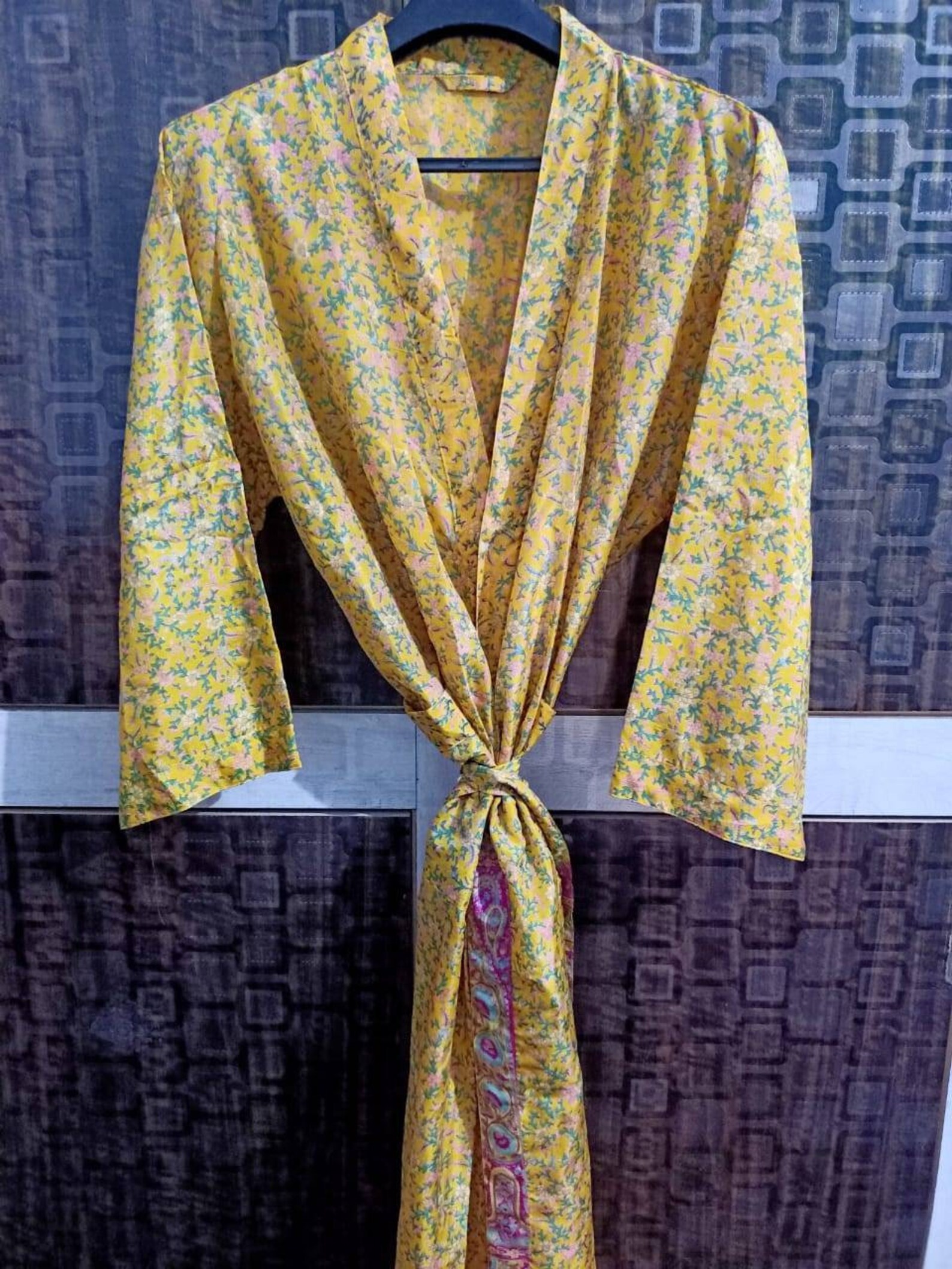 Silk Kimono Robe Kimono Cardigan Robe for Women Japanese - Etsy