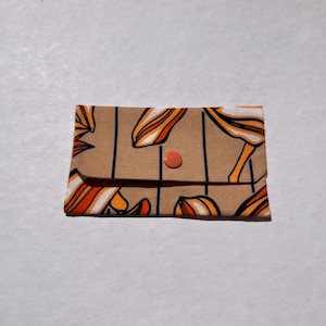 Cartera pequeña/bolso con broche de tela de retazos - Tela de cera africana | Cartera pequeña/bolso con broche de tela de retazos - Tela de cera africana
