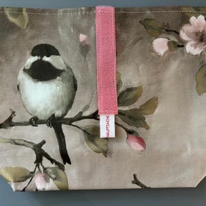 Toiletry bag, lunch bag accessory, cosmetic bag, bag with velcro