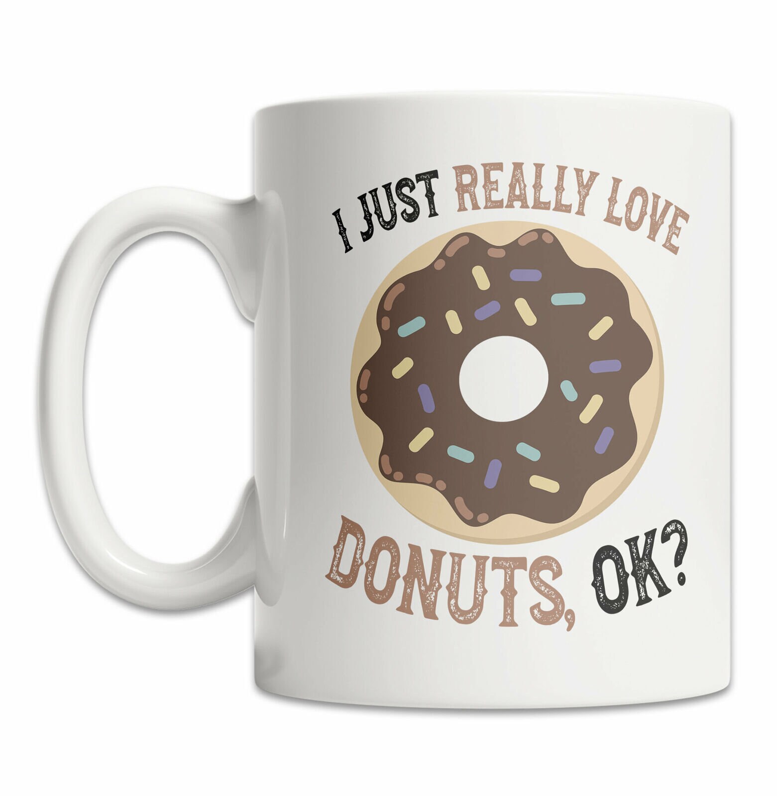 I Love Donuts Mug Cute Donut Mug For Donut Lovers Funny Donut Etsy