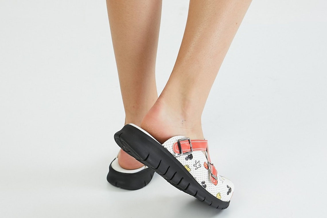 slip on nursing clogs