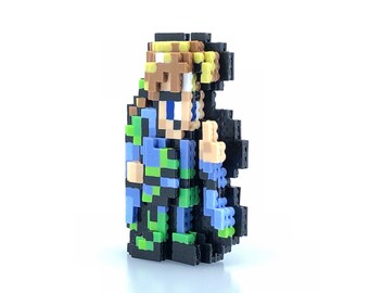 SNES Bead Sprite Standup Pixel Art Yoshi 3D Perler Bead Figure Retro Super Mario World Yoshi/'s Island Inspired Video Game