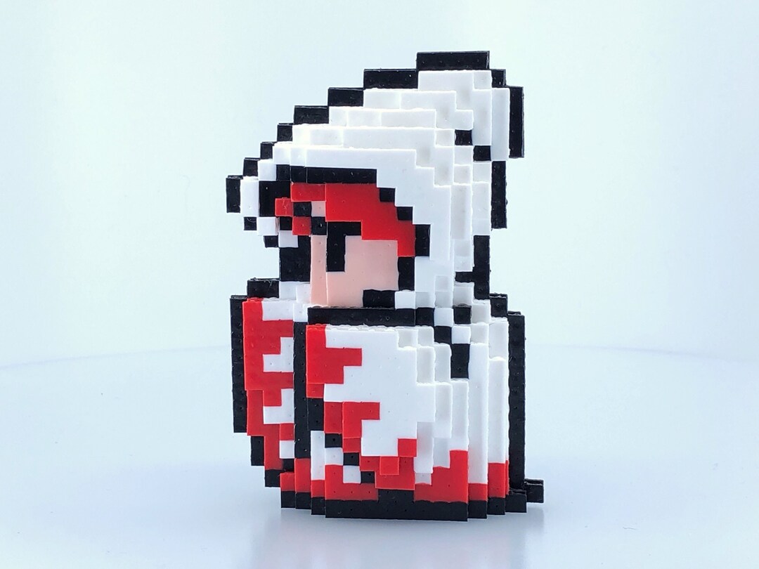 White Mage 3D Perler Figure - Final Fantasy Inspired - Perler Bead ...