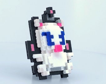 Final Fantasy Moogle Figure - 3D Perler Beads - Final Fantasy VI Final Fantasy 6 - Bead Sprite - Final Fantasy XIV
