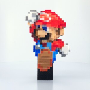 Mario Figure - 3D Pixel Art - Super Mario RPG Figure Inspired - 3D Perler Beads - Perler Bead Art -  Bead Sprite - Geno