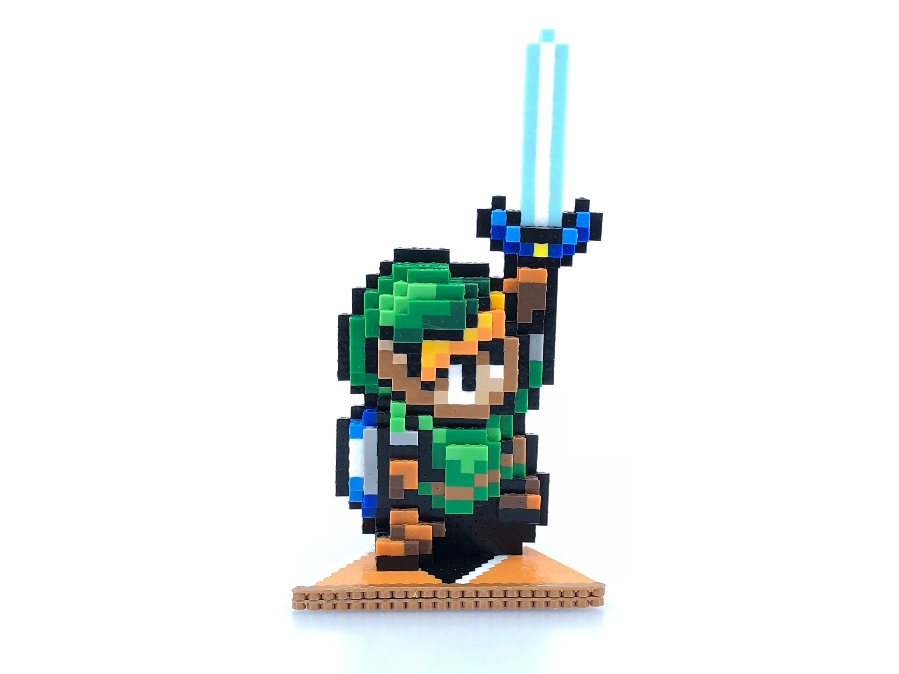 The Legend of ZELDA 3D Attack Link pixel Bead Figure 