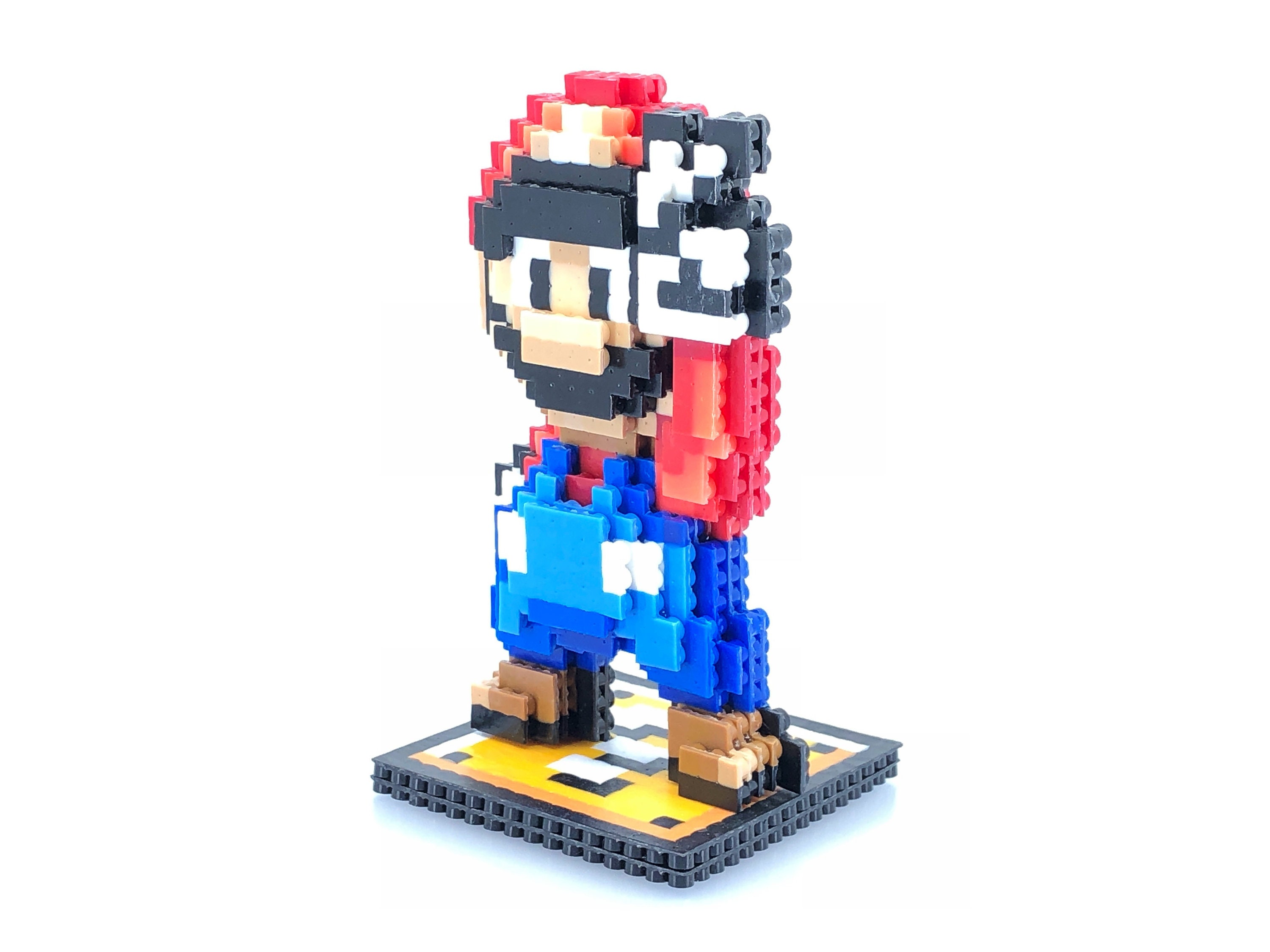 SNES Bead Sprite Standup Pixel Art Yoshi 3D Perler Bead Figure Retro Super Mario World Yoshi/'s Island Inspired Video Game