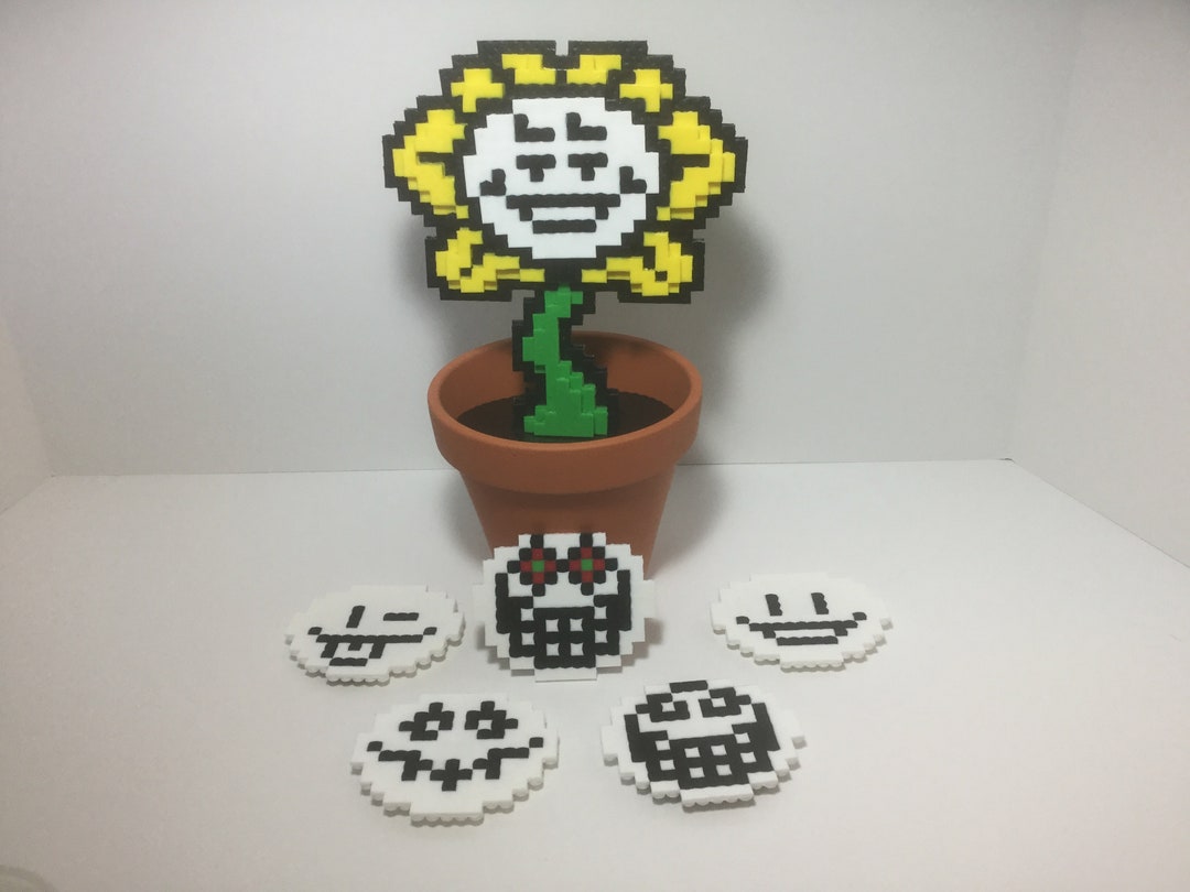  Sprite Flowey - Undertale - Hama beads - pixel art : Handmade  Products