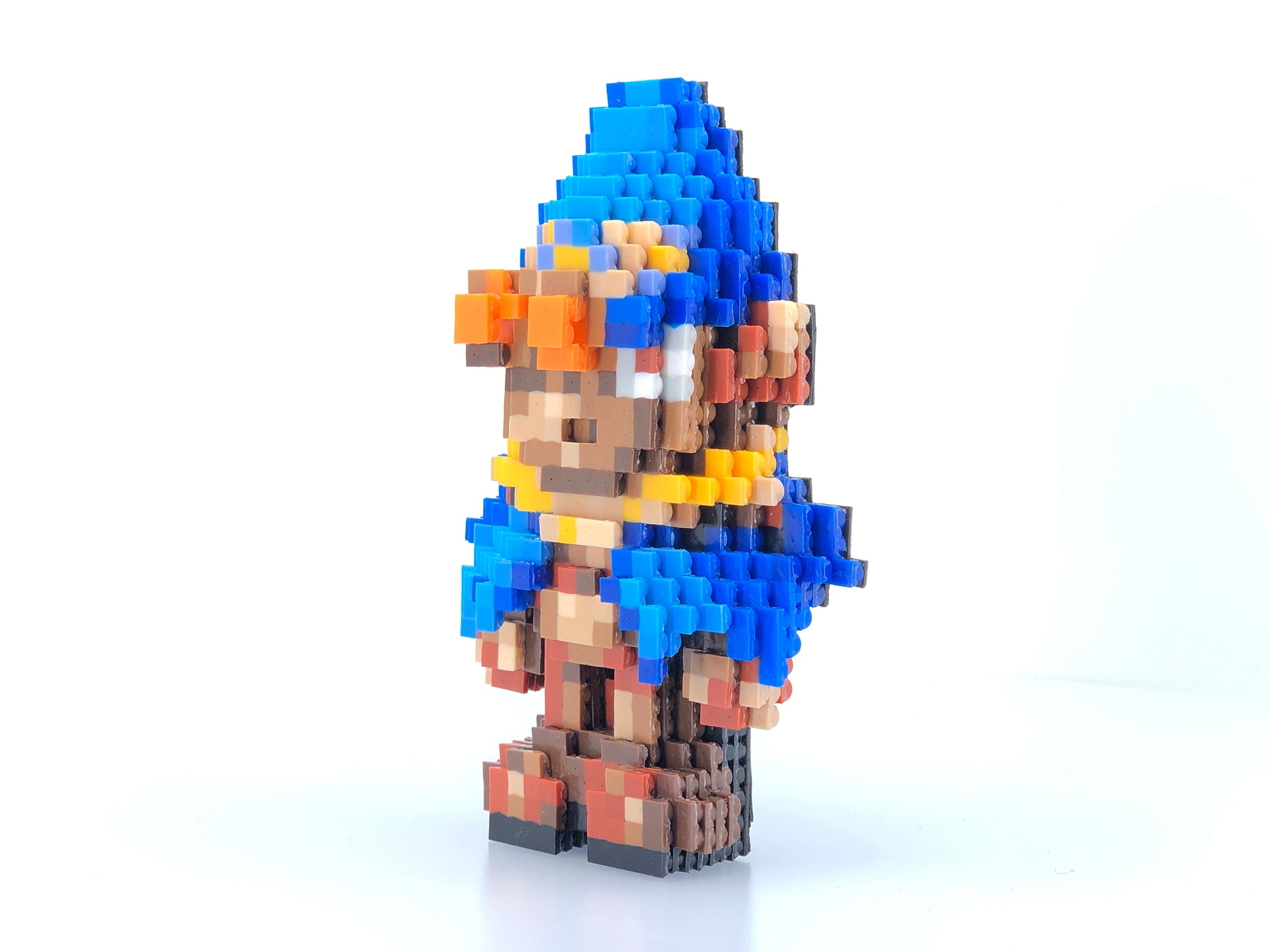 SNES Bead Sprite Standup Pixel Art Yoshi 3D Perler Bead Figure Retro Super Mario World Yoshi/'s Island Inspired Video Game