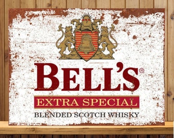 Bells old Retro Whiskey METAL SIGN 2 Sizes Available ideal for pub bar Man Cave