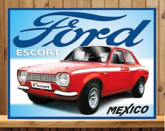 Ford Escort MKII MK2 Rally Car Iconic 80s Classic Fridge Magnet