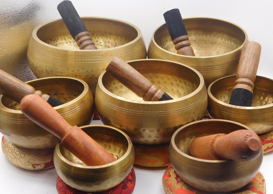 7 Sets of Tibetan Bowls Handmade in Nepal Stunning Set of Etsy