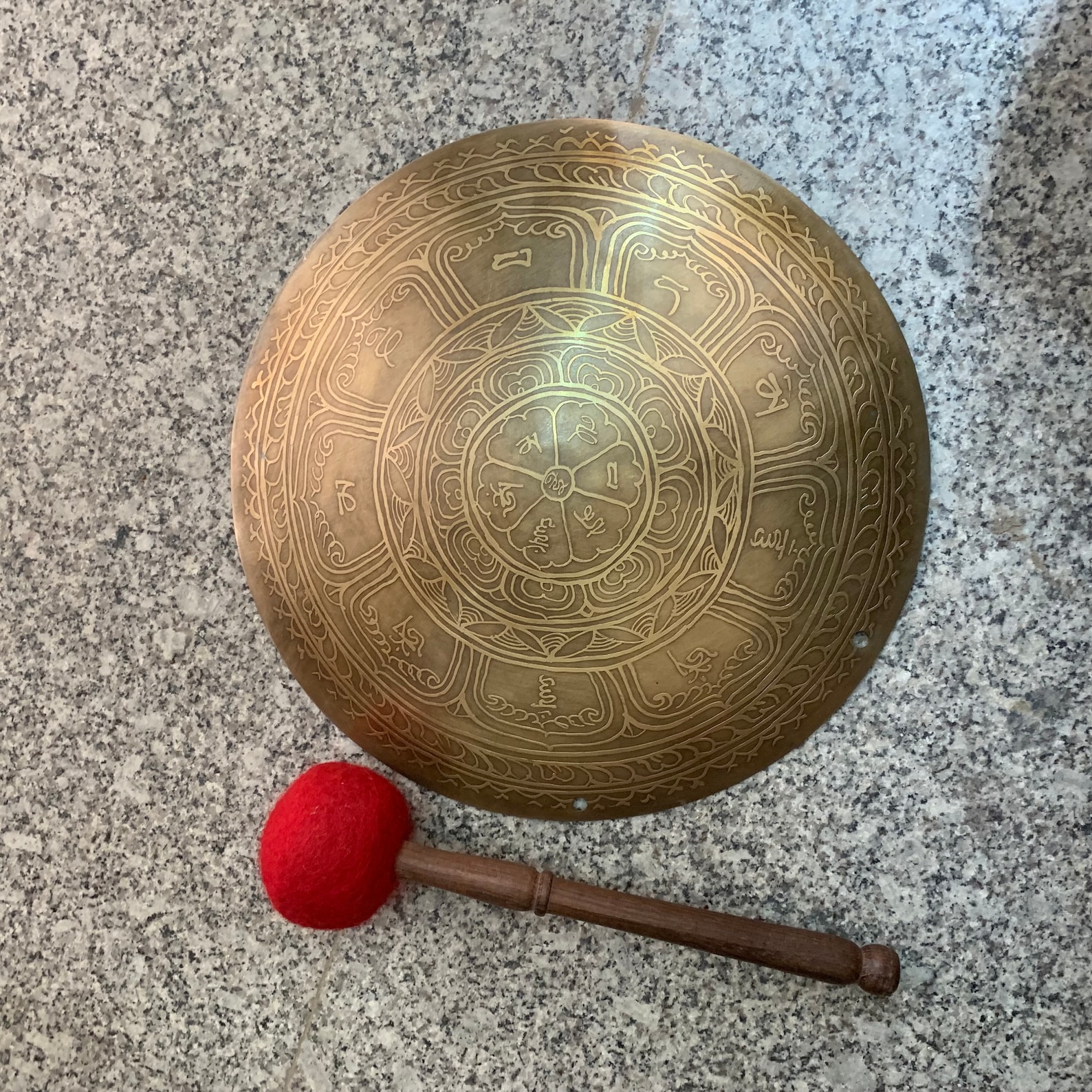 15 inches Gong bell handmade in Nepal stunning Tibetan gong Etsy
