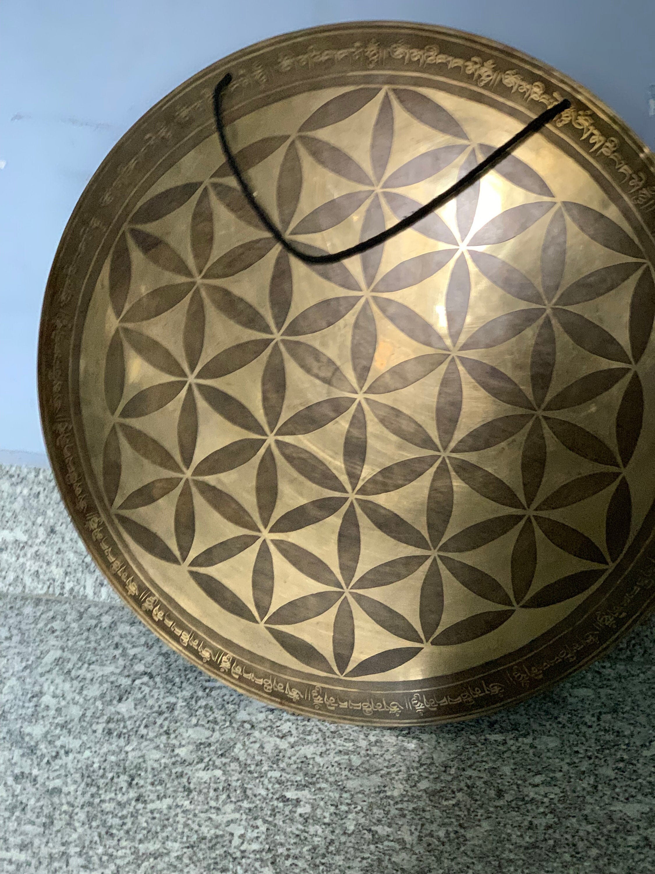 Stunning 20 Inches Large Gong Bell Handmade Tibetan Gong Bell Etsy UK