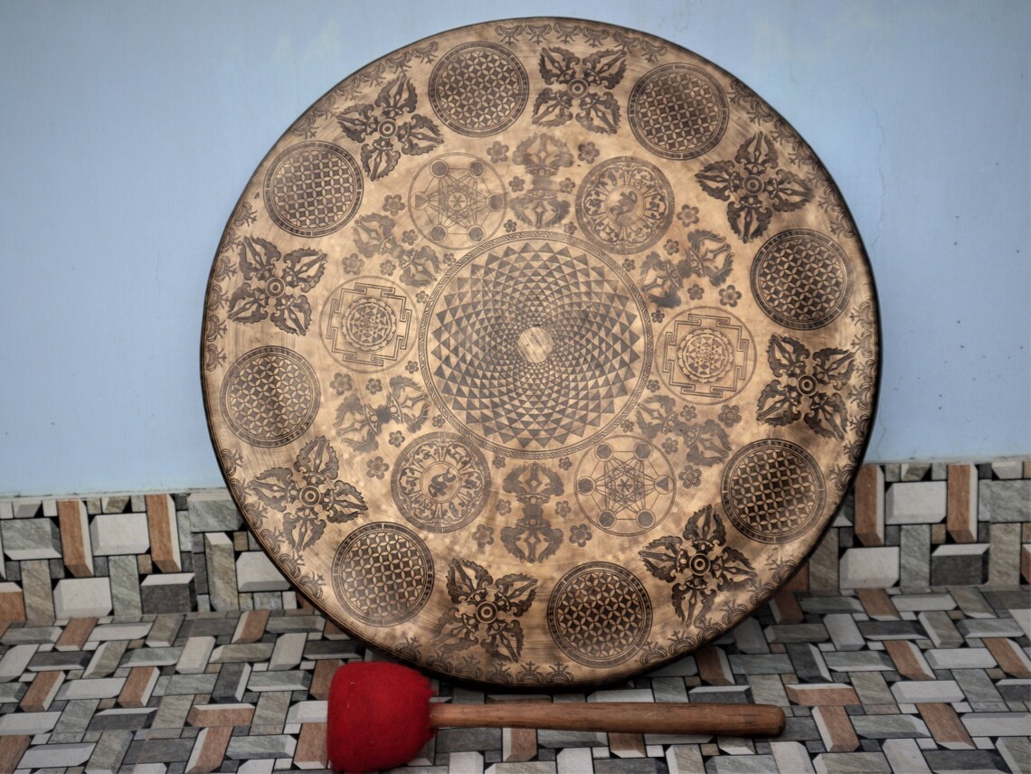 Special 70 Cm Extra Large Gong Bell Tibetan Gong Bell Etsy
