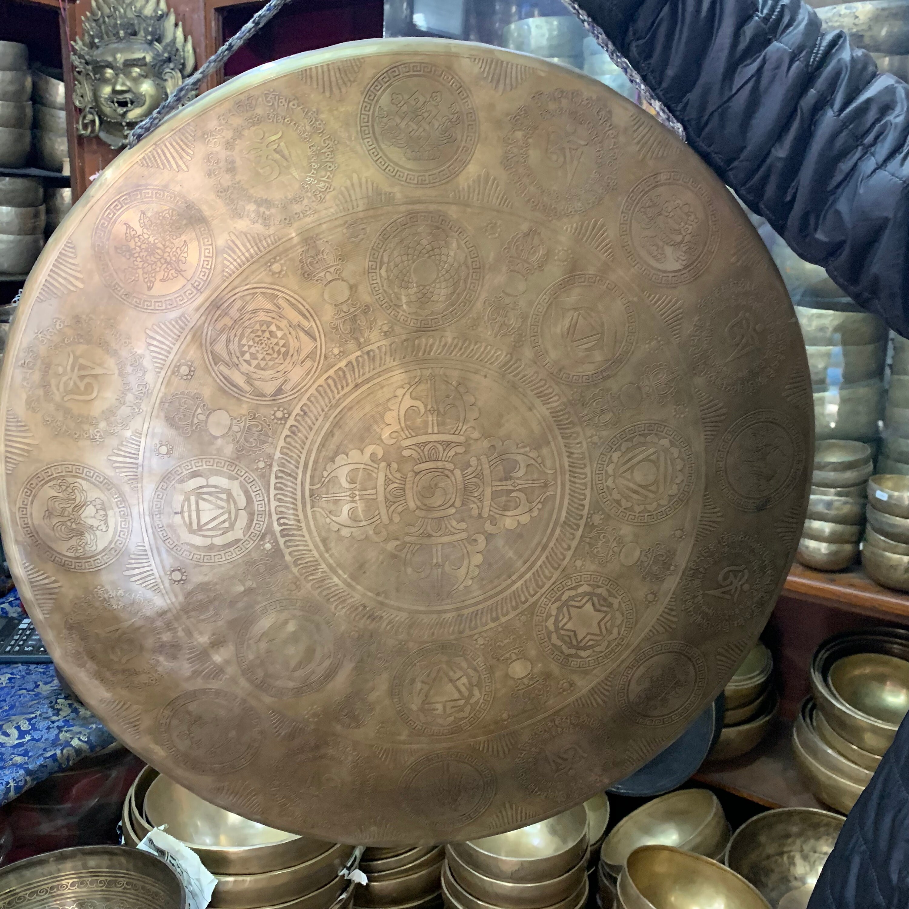 23 Inches Large Gong Bell Handmade Tibetan Gong Bell Comes Etsy