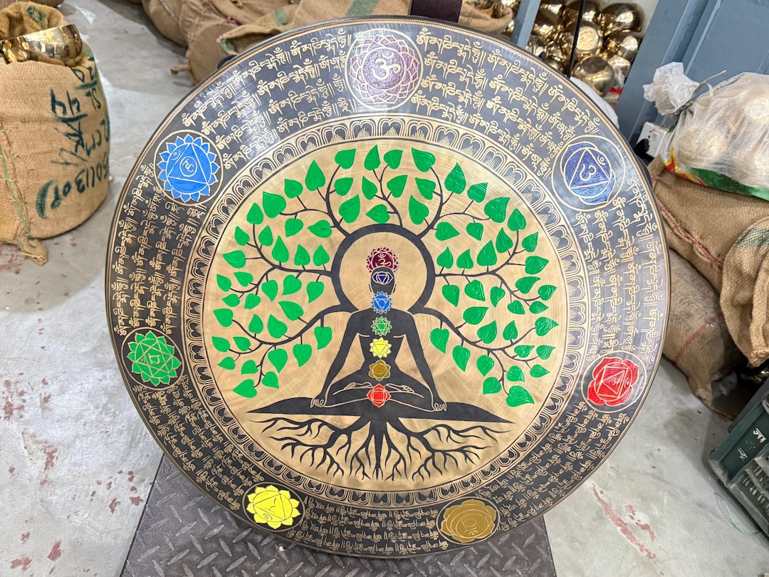 Color Yogi Seven Chakra Tibetan Gong - Himalayan Gong - Meditation Yoga ...