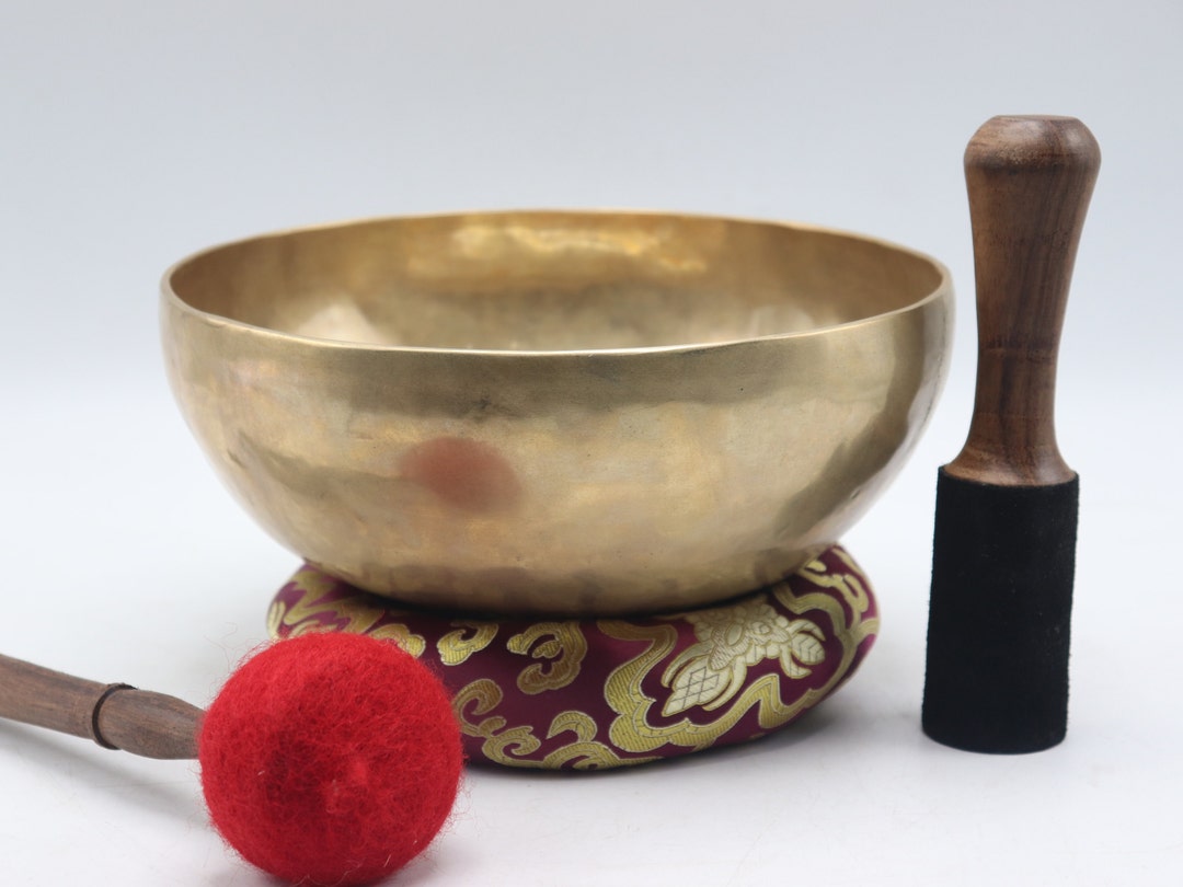 10 Inch Tibetan Singing Bowl, Handmade Singing Bowl for Meditation