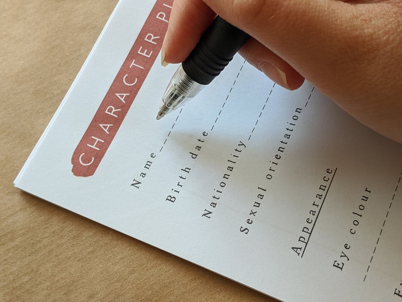 Printable 10 Page Character Planner A4 PDF Download Etsy